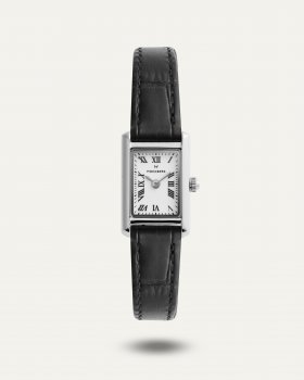 Mockberg Timeless Leather Petite Steel Watch