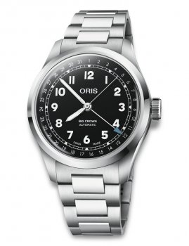 Oris big crown pointer date svart