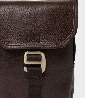 Saddler Kean messengerbag mörkbrun