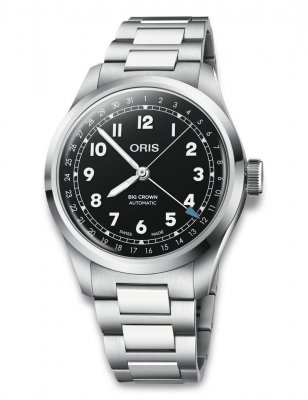 Oris big crown pointer date svart