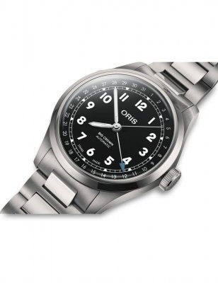 Oris big crown pointer date svart