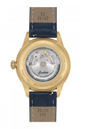 DS-1 Big Date Powermatic 80, guld, blått crocco