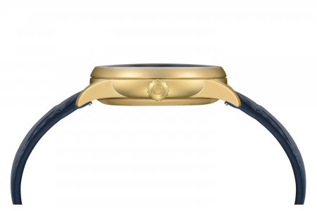 DS-1 Big Date Powermatic 80, guld, blått crocco