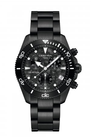 Certina DS Action Chronograph svart PVD