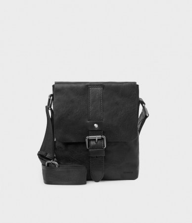 Saddler George messengerbag svart
