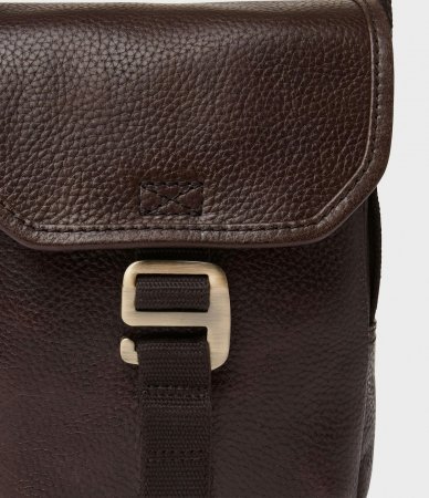 Saddler Kean messengerbag mörkbrun