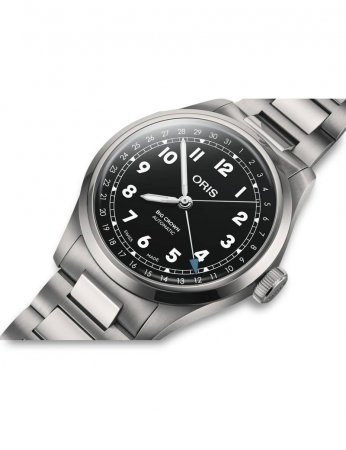 Oris big crown pointer date svart